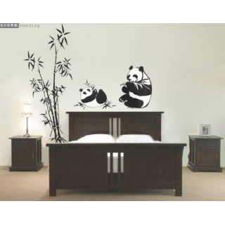 Bamboo and Panda Wall Sticker